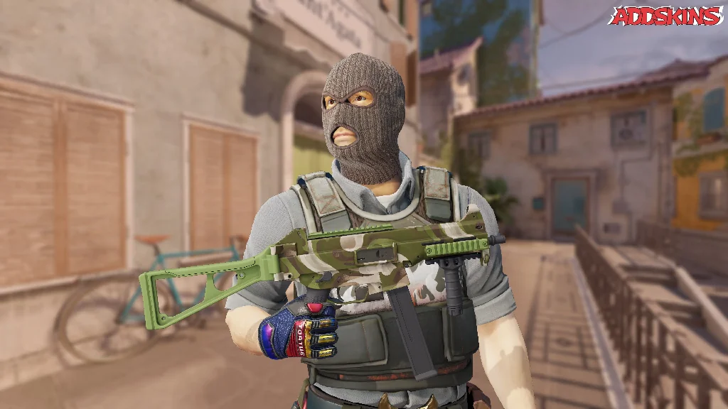 UMP-45 | Green Swirl pose-1