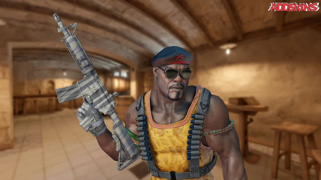 M4A4 | Faded Zebra pose-2
