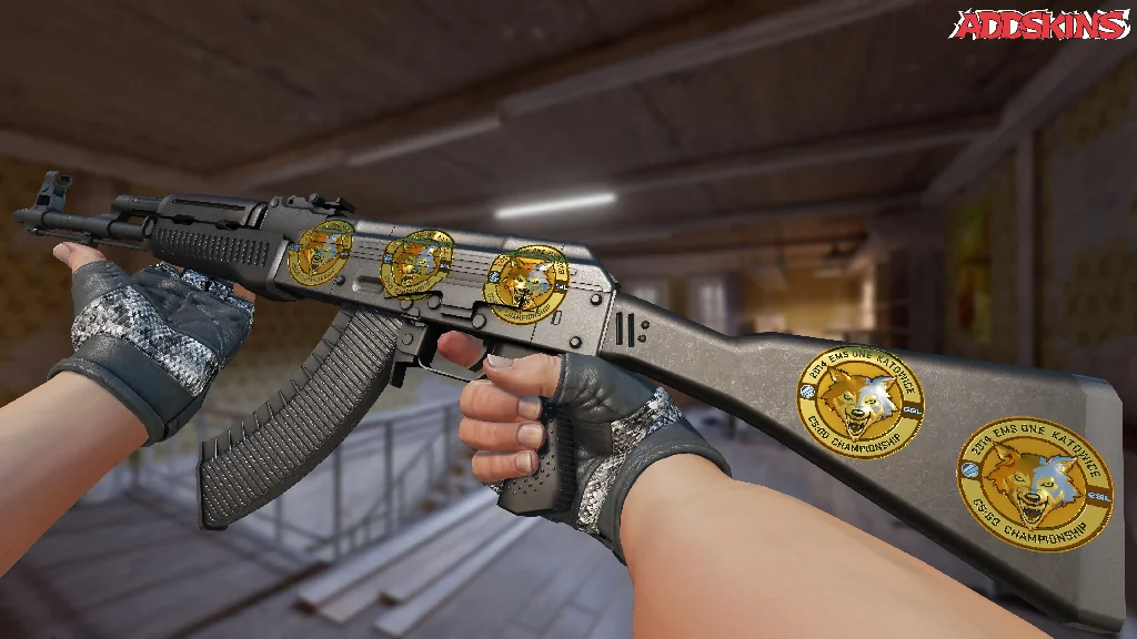 Sticker | Gold ESL Wolf (Foil) | Katowice 2014 inspecting