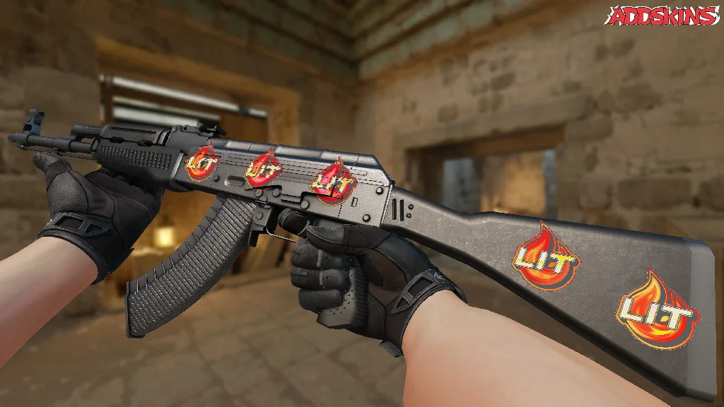 Sticker | Lit (Holo) inspecting