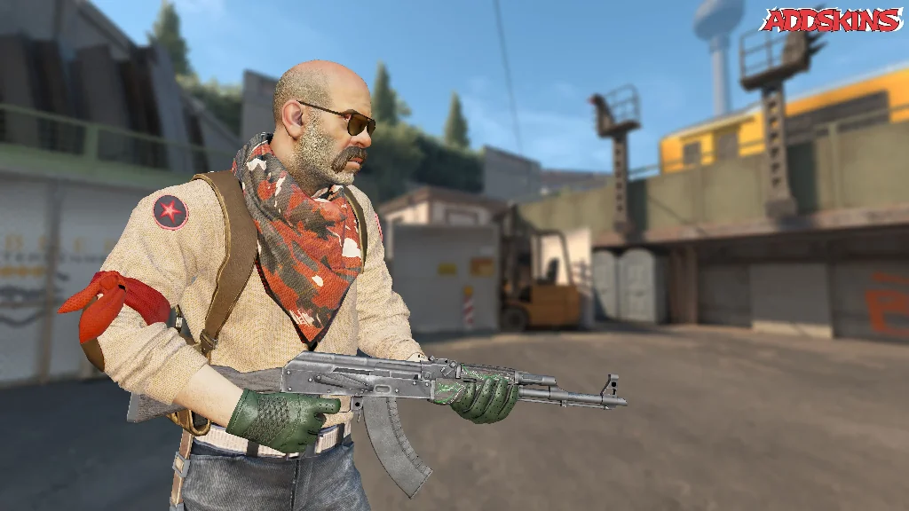 AK-47 | Emerald Pinstripe pose-3