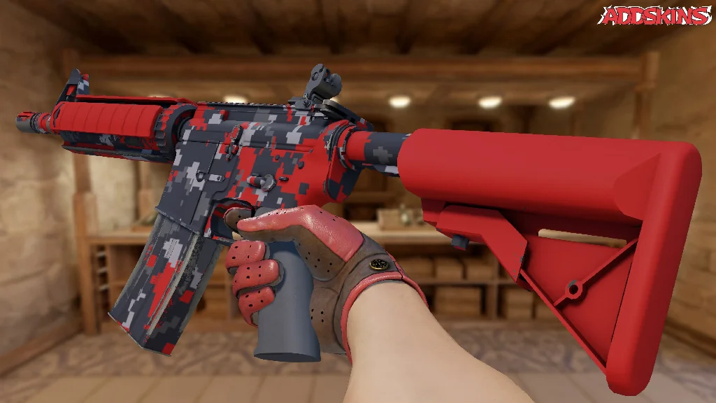 M4A4 | Red DDPAT inspecting