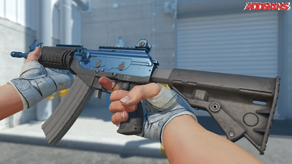 Galil AR | Blue Titanium inspecting