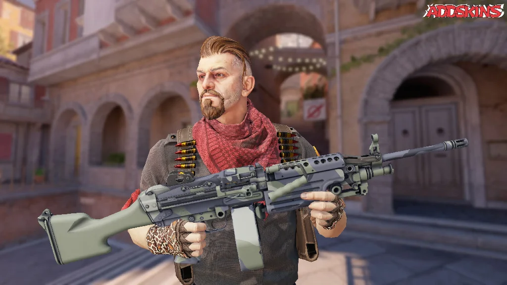 M249 | Sage Camo pose-1