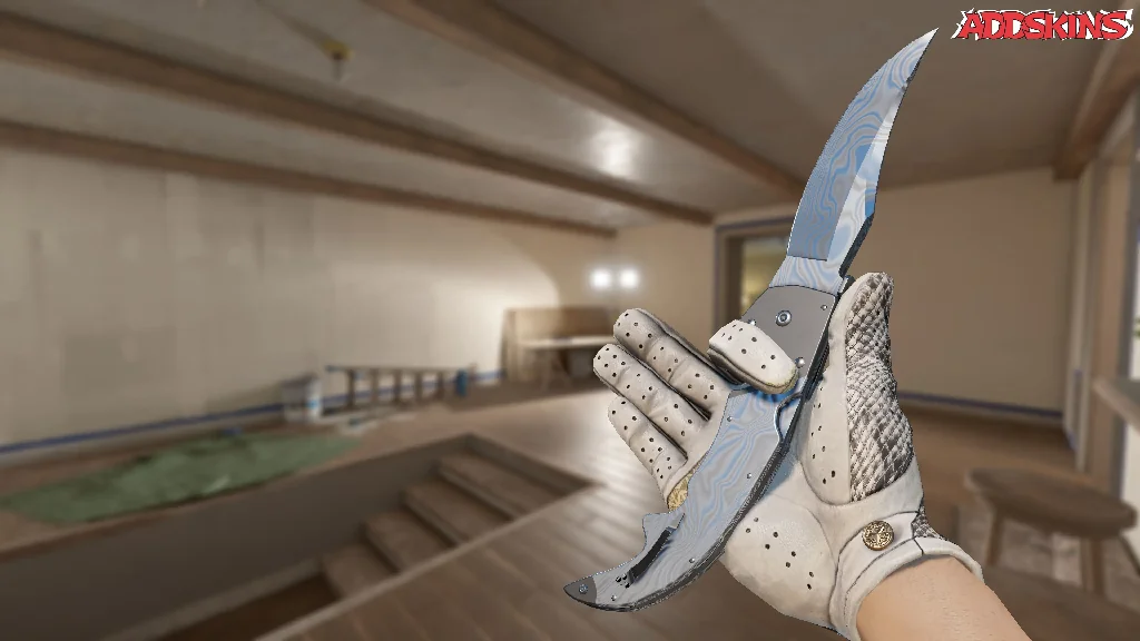 ★ Falchion Knife | Damascus Steel inspecting