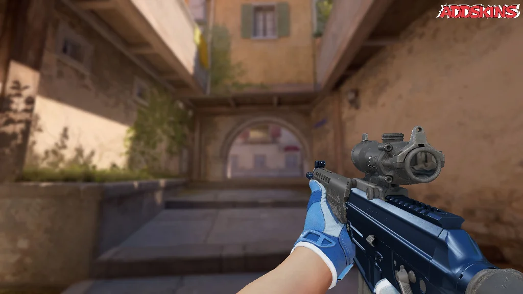 SG 553 | Anodized Navy holding
