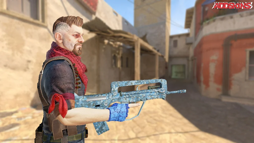 FAMAS | Cyanospatter pose-3