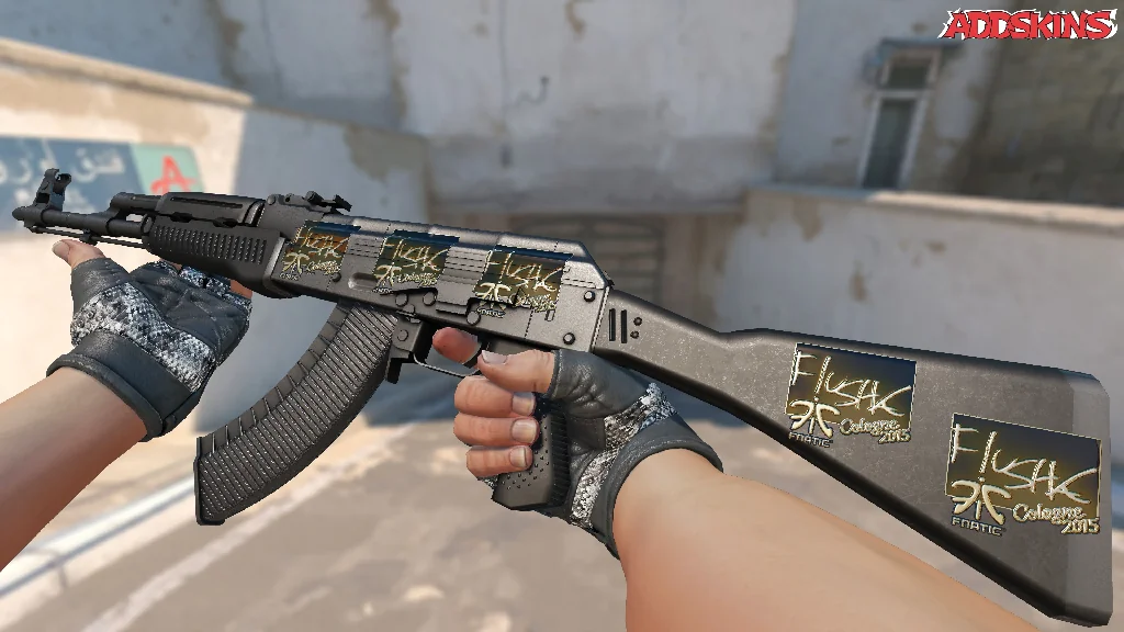 Sticker | flusha (Gold) | Cologne 2015 inspecting