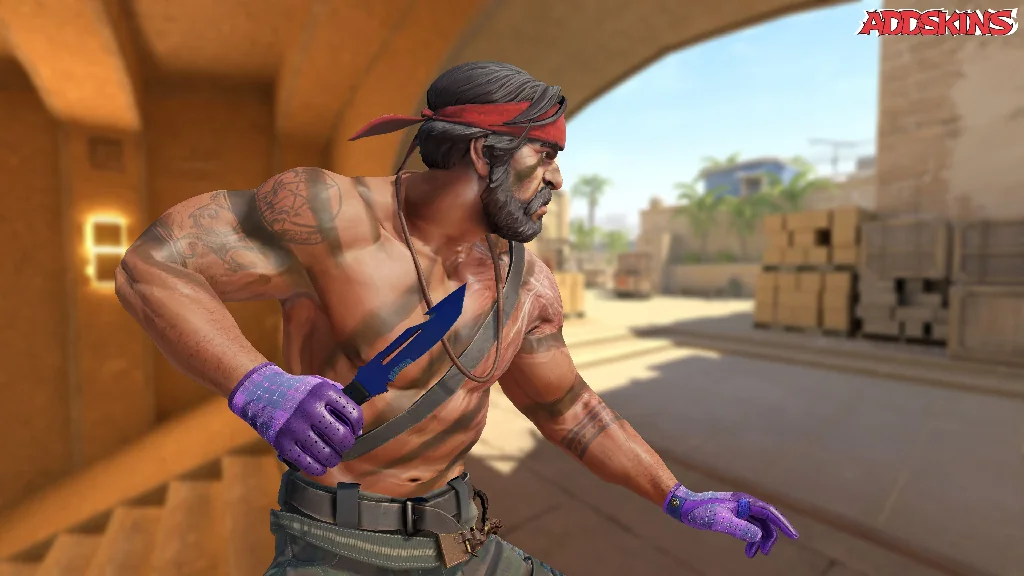 ★ Survival Knife | Doppler Black Pearl pose-3