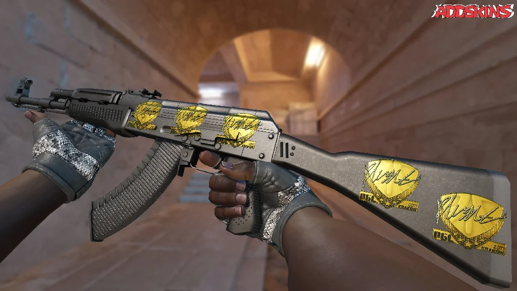 Sticker | flusha (Gold) | Krakow 2017 inspecting