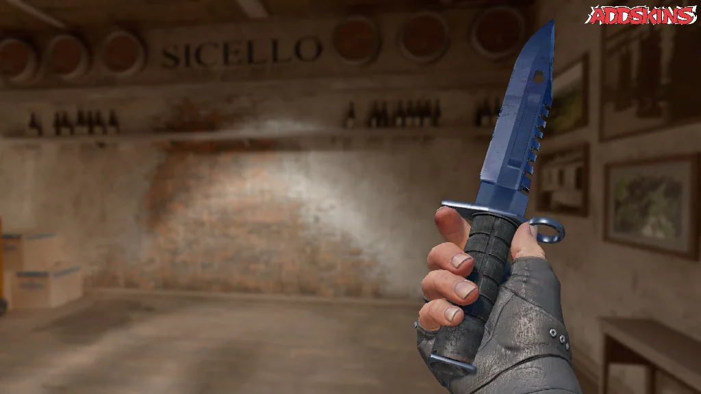 ★ M9 Bayonet | Blue Steel inspecting