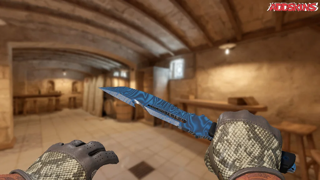 ★ Survival Knife | Damascus Steel holding