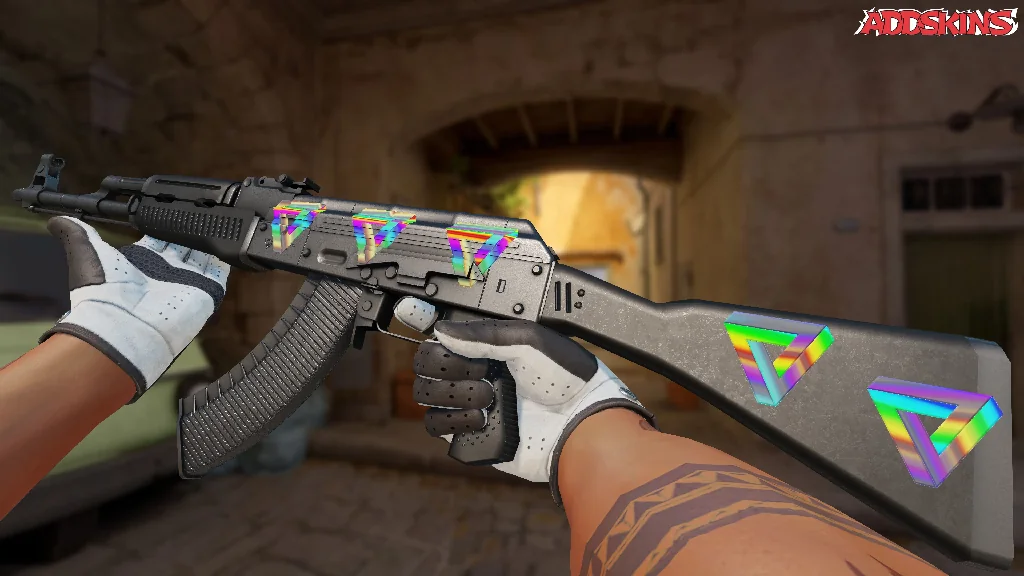 Sticker | Infinite Triangle (Holo) inspecting