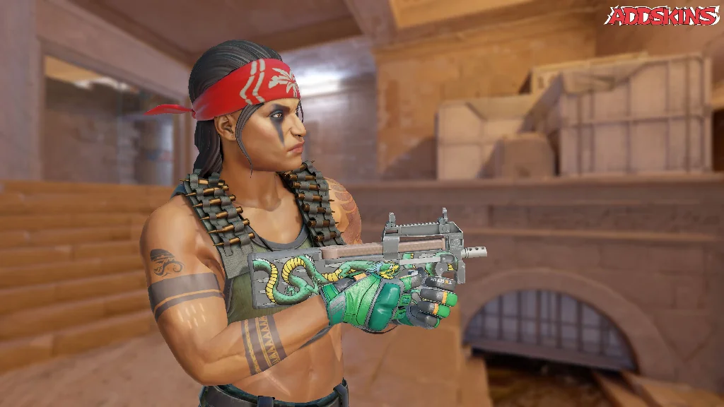 P90 | Emerald Dragon pose-3