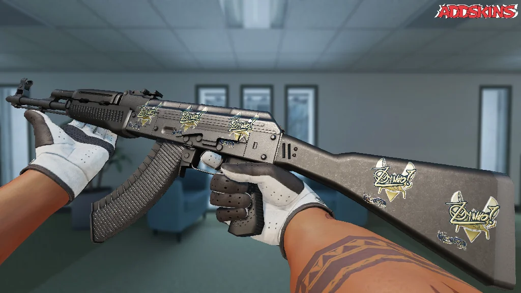 Sticker | ZywOo (Gold) | Paris 2023 inspecting