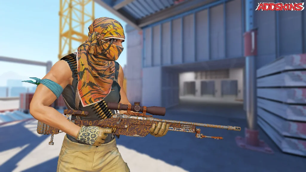 SSG 08 | Orange Filigree pose-3