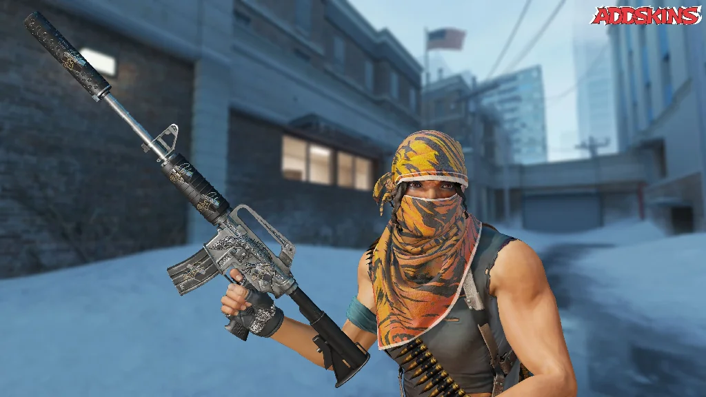 Sticker | Hello M4A1-S (Gold) pose-2