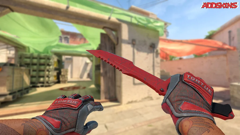 ★ Huntsman Knife | Crimson Web holding