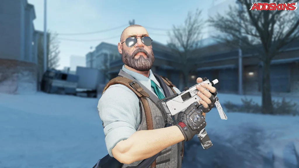 MAC-10 | Snow Splash pose-3