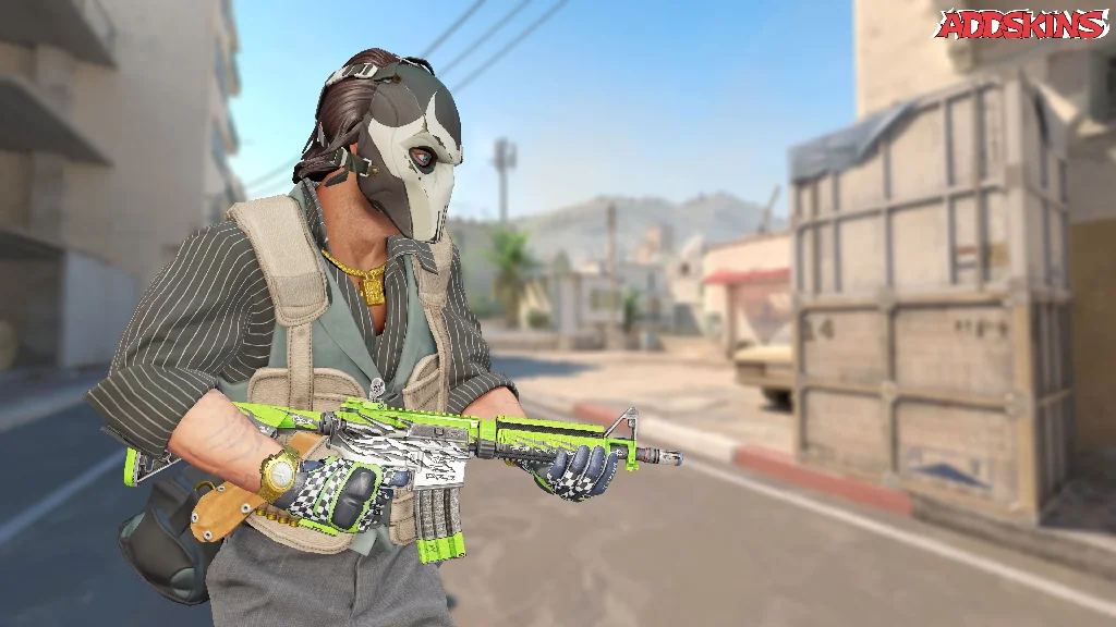 M4A4 | Full Throttle pose-3