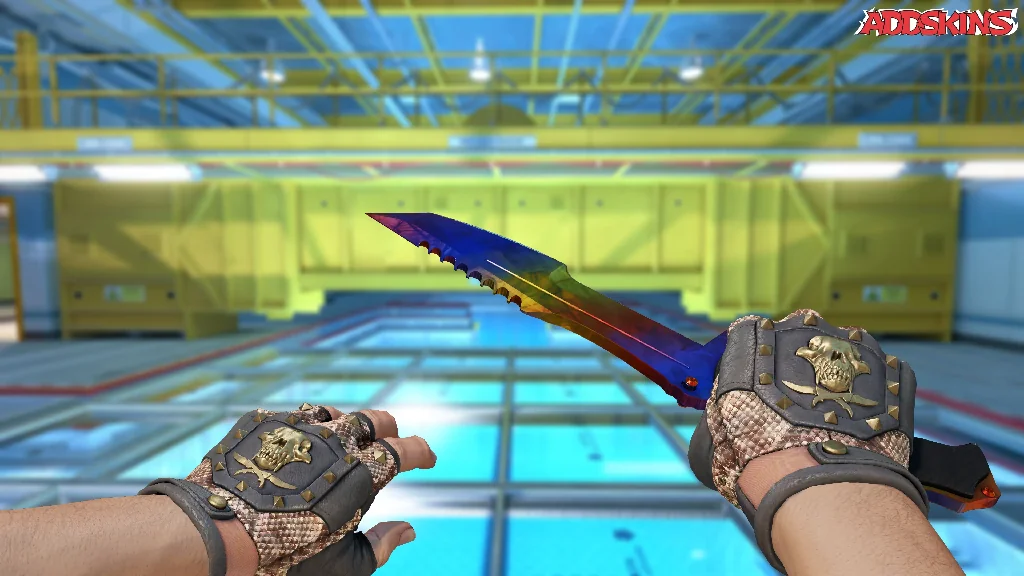★ Huntsman Knife | Marble Fade holding
