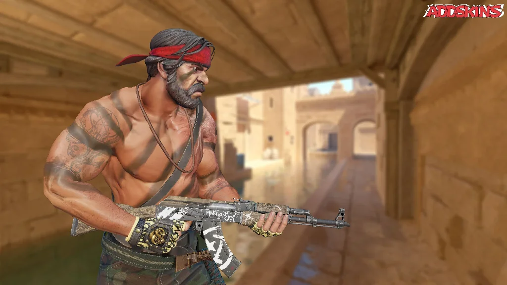 AK-47 | Wasteland Rebel pose-3