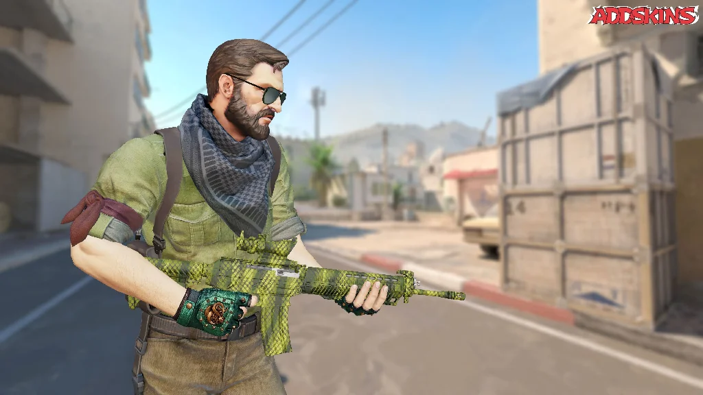 SG 553 | Gator Mesh pose-3