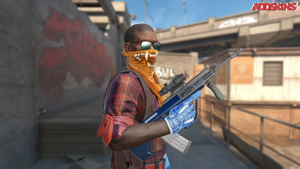 AUG | Anodized Navy pose-3