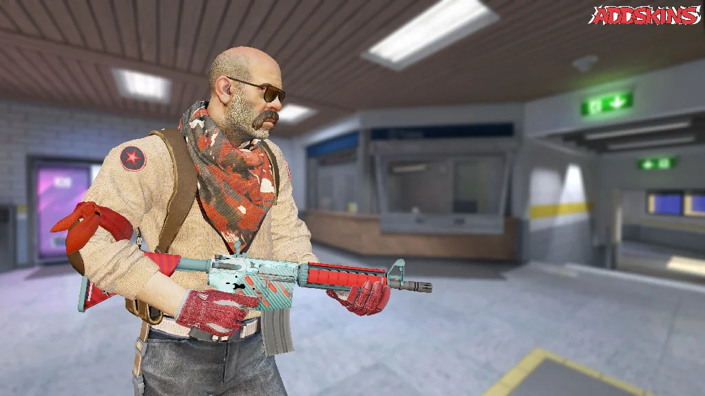 M4A4 | Bullet Rain pose-3