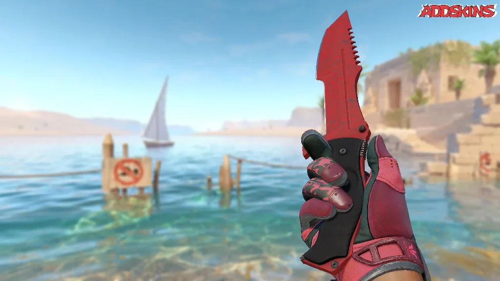 ★ Huntsman Knife | Crimson Web inspecting