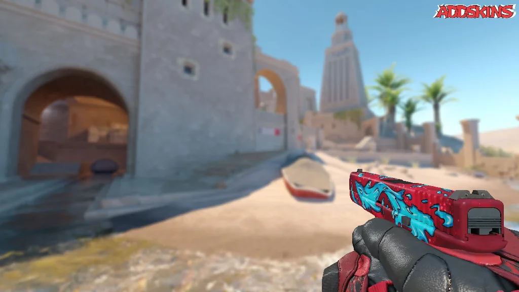 Glock-18 | Water Elemental holding