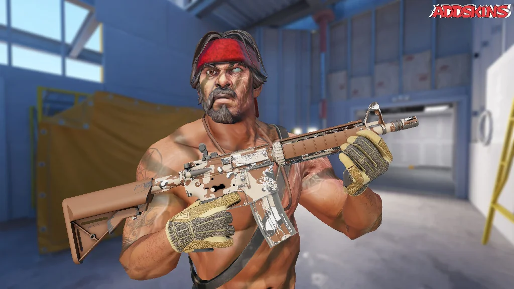 M4A4 | Desert Storm pose-1