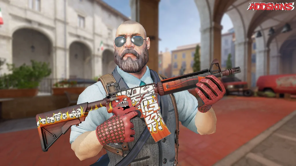 M4A4 | Hellfire pose-1