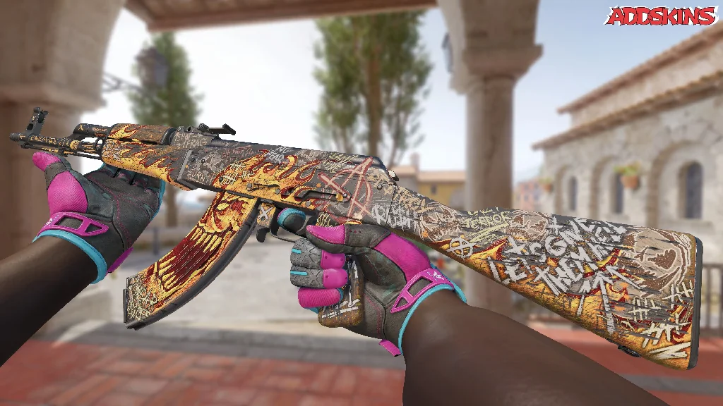 AK-47 | Searing Rage inspecting
