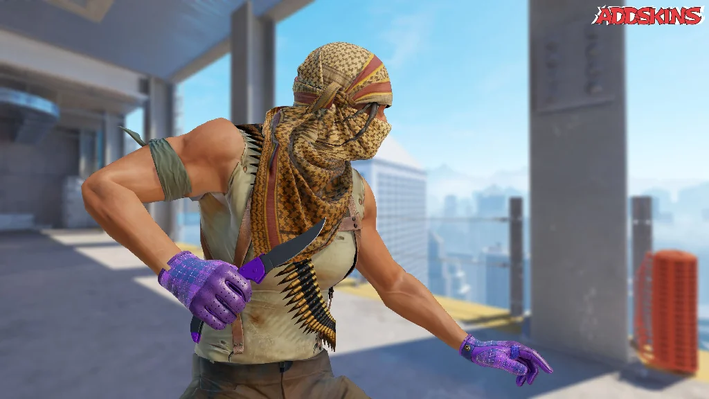 ★ Falchion Knife | Ultraviolet pose-3