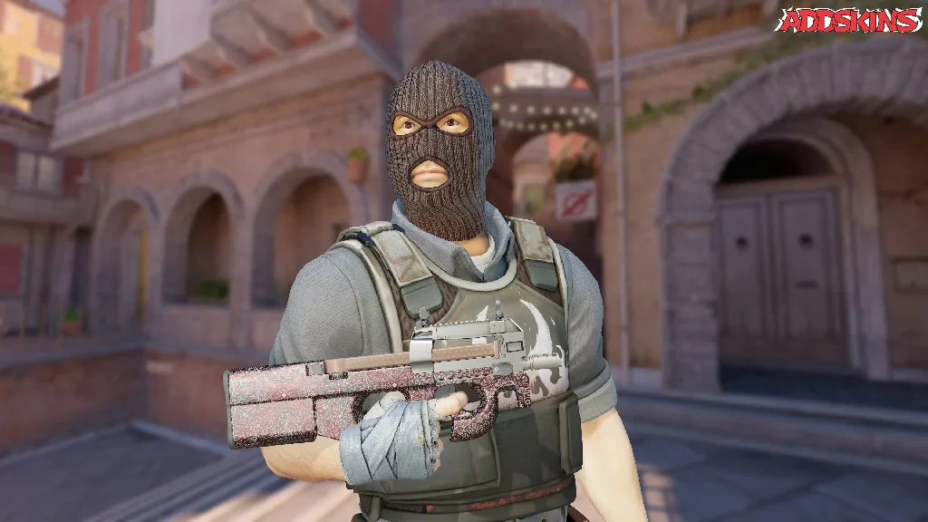 P90 | Baroque Red pose-1