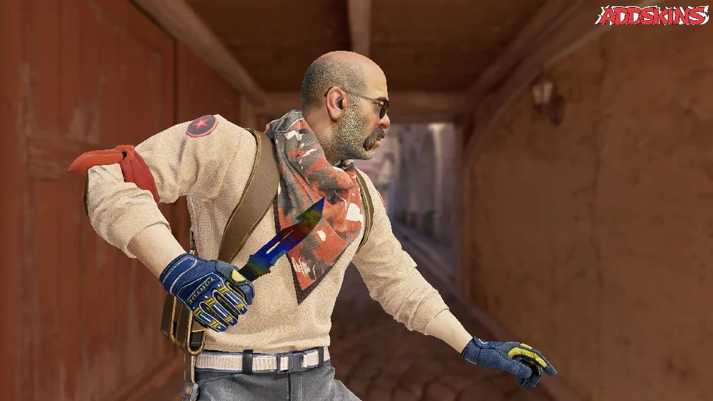 ★ Survival Knife | Marble Fade pose-3