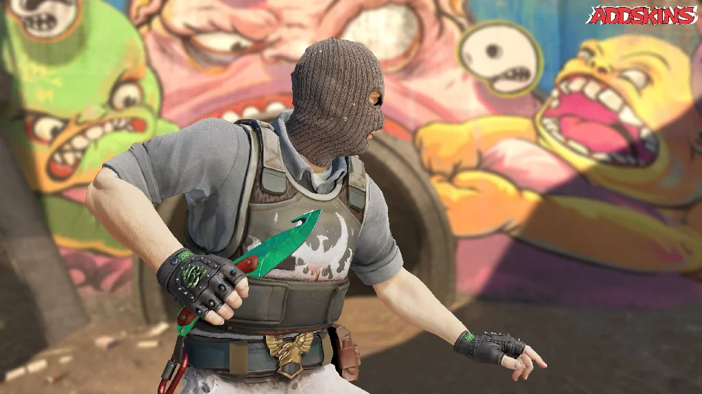 ★ Gut Knife | Gamma Doppler Emerald pose-3