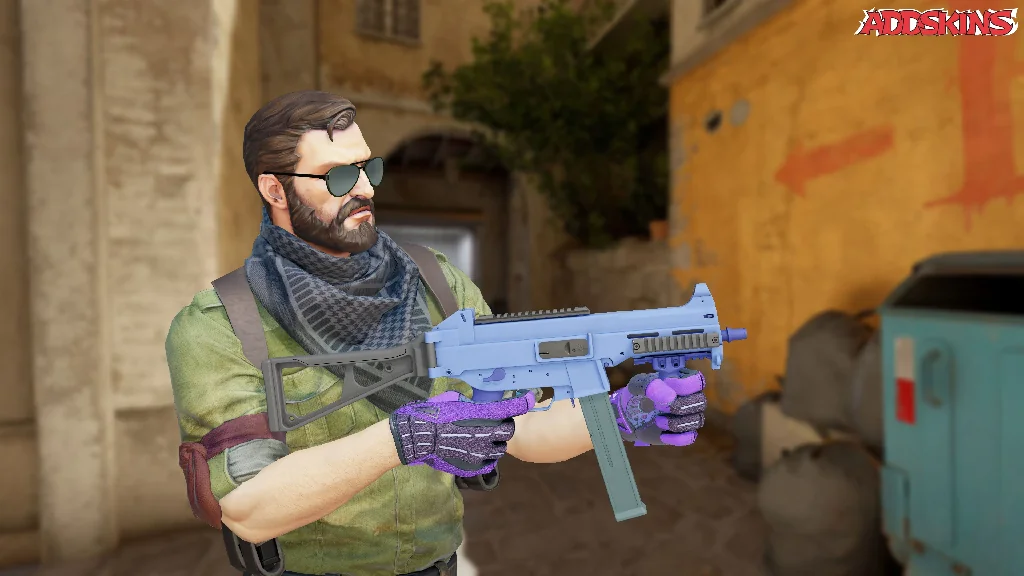 UMP-45 | Indigo pose-3