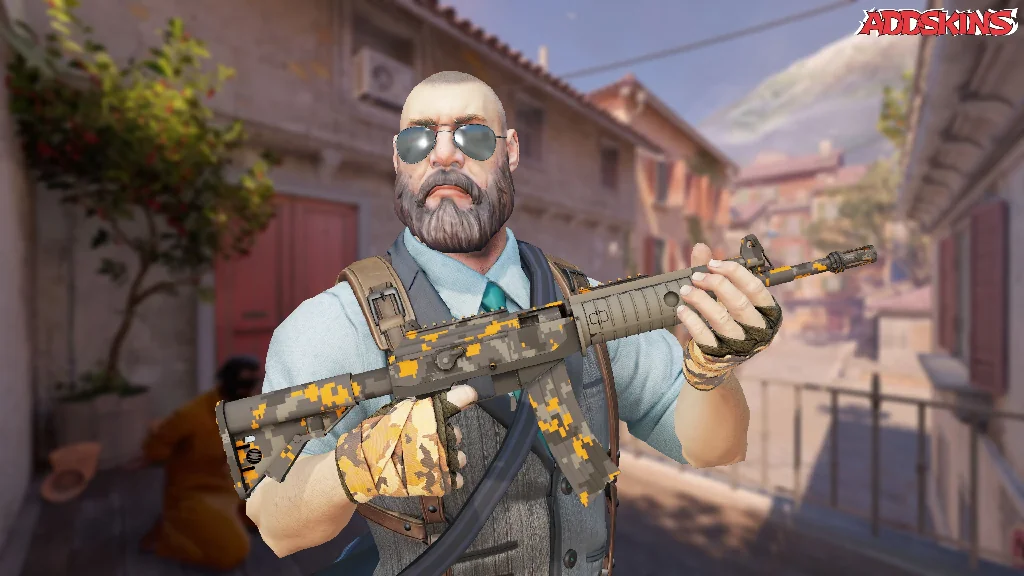 Galil AR | Orange DDPAT pose-1