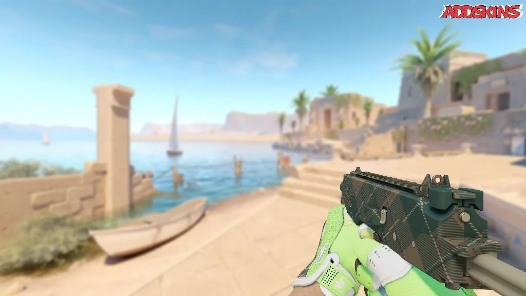 MP9 | Green Plaid holding