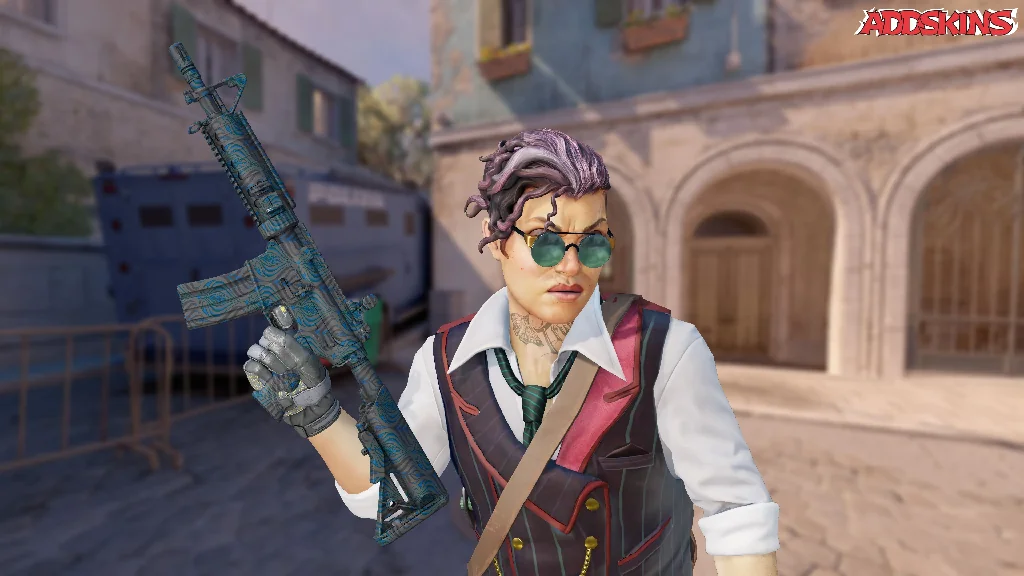 M4A4 | Dark Blossom pose-2