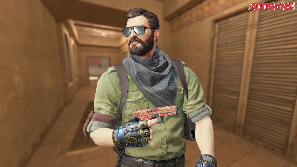 Glock-18 | Coral Bloom pose-1