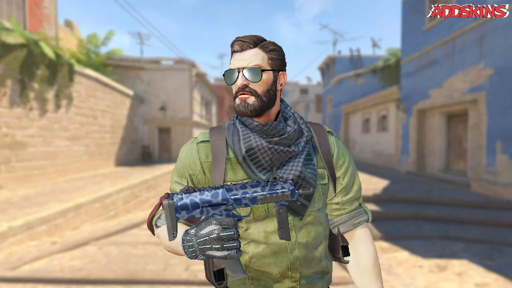 MP7 | Ocean Foam pose-1