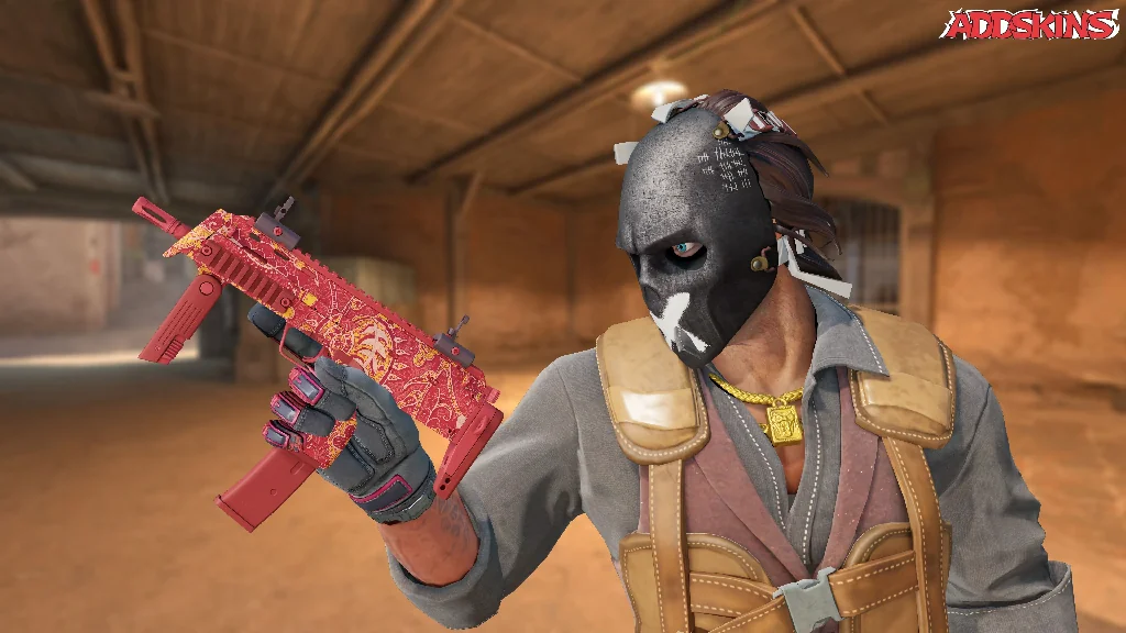 MP7 | Coral Paisley pose-2