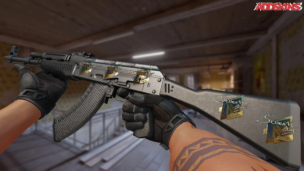 Sticker | ScreaM (Gold) | Boston 2018 inspecting
