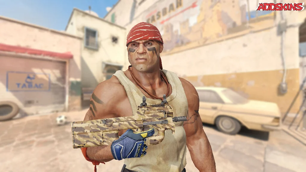 P90 | Desert Halftone pose-1
