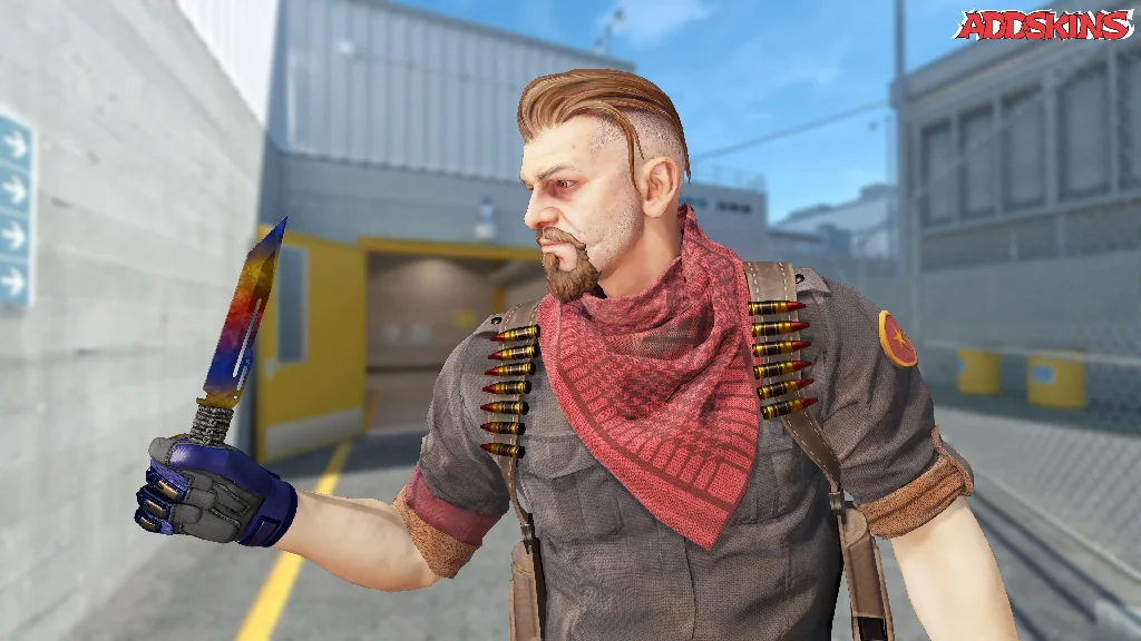 ★ Paracord Knife | Marble Fade pose-2