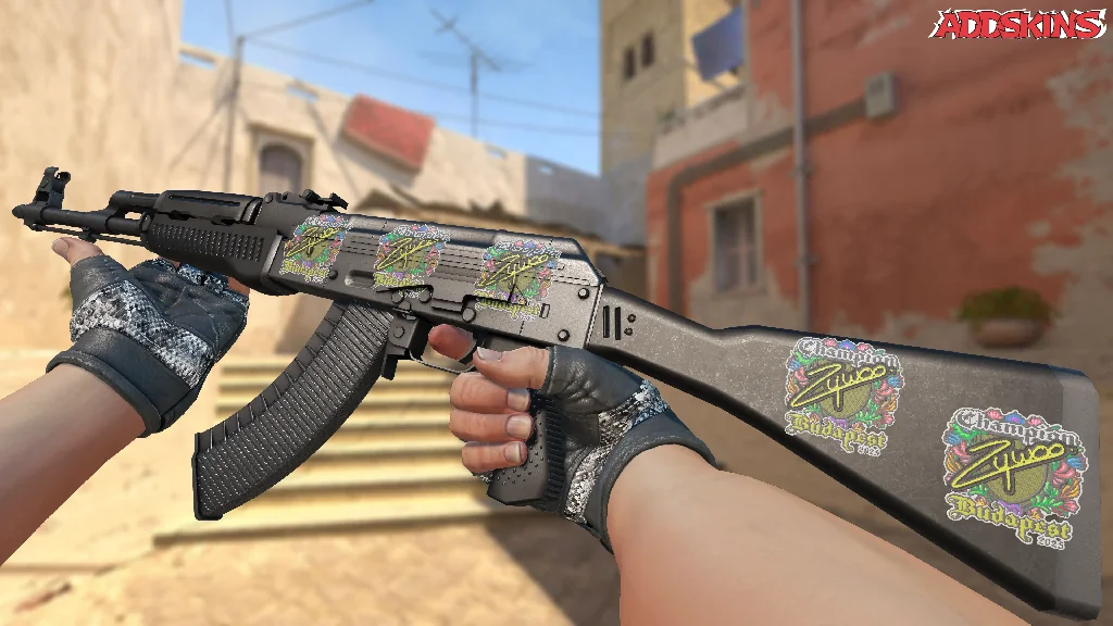 Sticker | ZywOo (Embroidered, Champion) | Budapest 2025 inspecting