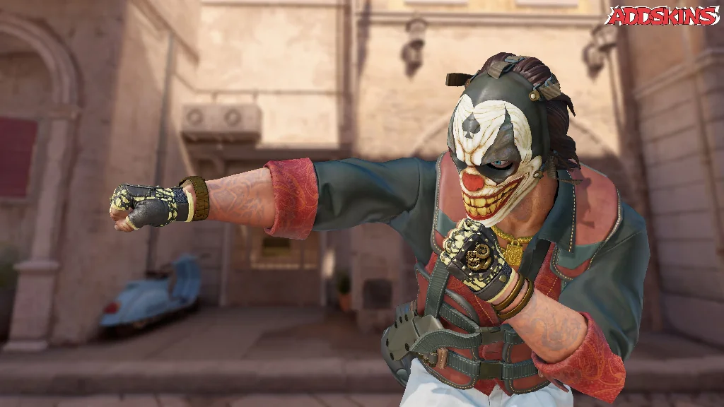 ★ Broken Fang Gloves | Yellow-banded pose-3